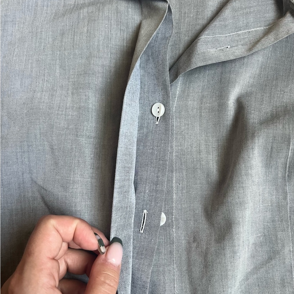 Gray Foxcroft Button Up Size 12 - image 5